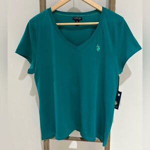 U.S. Polo Assn. Turquoise Short Sleeve Women's Tee
